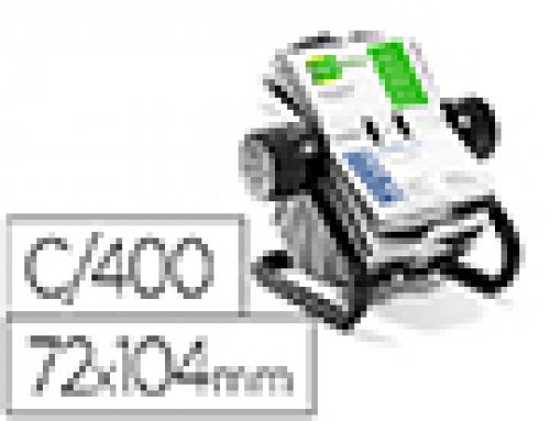 Porta cartoes duraclip visifix rotatorio 200 bolsas para 400 cartoes 72x104 mm inclui separador az , Duraclip , 155884 , 4005546218175
